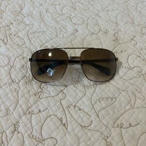 Prada Brown Aviator Sunglasses
